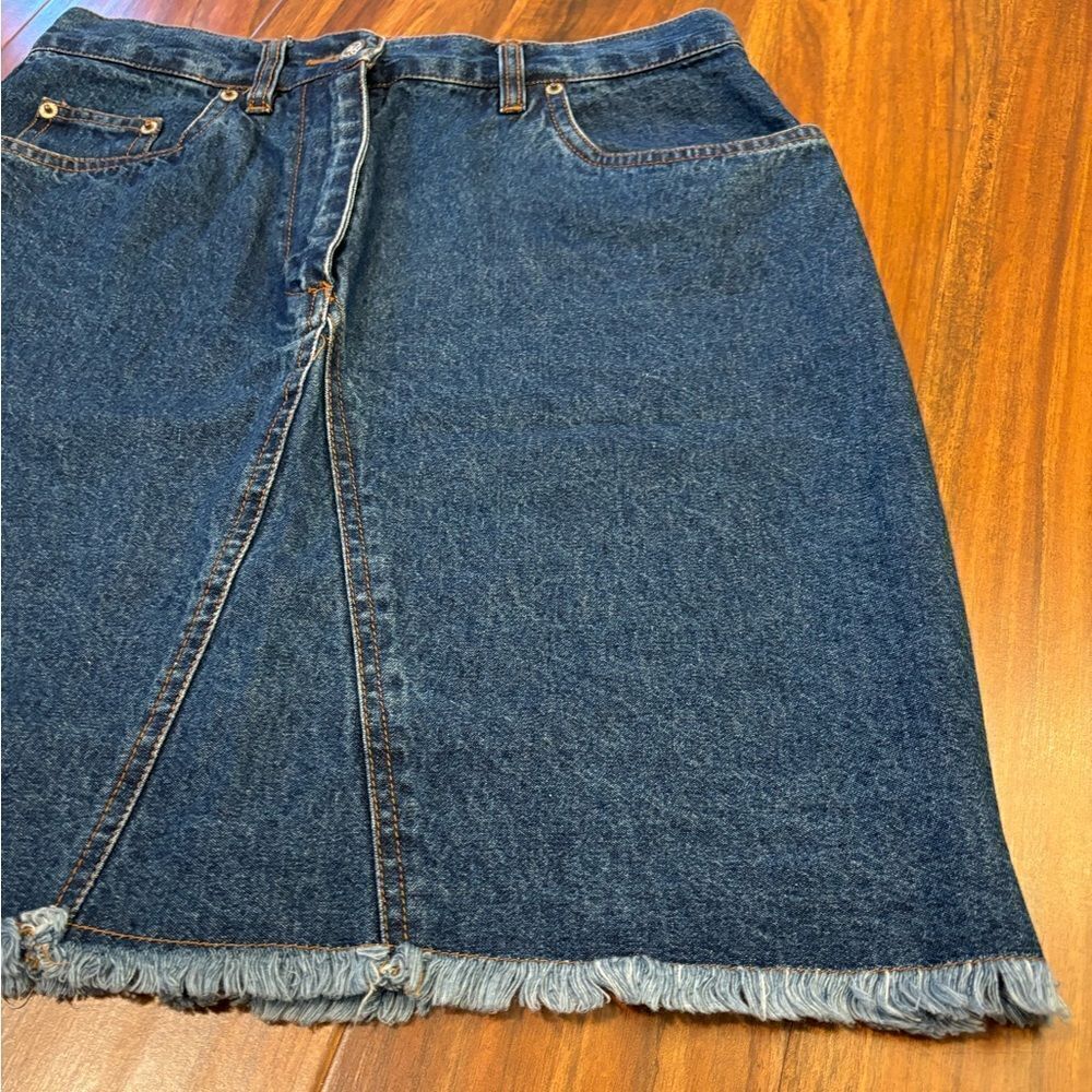 Bill Blass Jeans Vintage denim jean skirt - Picture 3 of 5